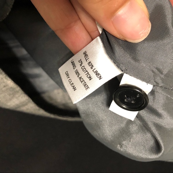 LOFT Metallic Gray Side Pocket Skirt Size 2 - Picture 5 of 5